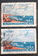 Stamps Errors Romania 1956 # Mi 1629 Printed With  Misplaced Image  Displacement From The Frame  Aviation Turisme Used - Abarten Und Kuriositäten