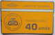 Gibraltar 40 Units Landys And Gyr " GTD Logo Yellow " - Gibilterra