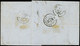 LET FRANCE - Poste - 6B, Sur Lettre Du 12/10/50 (marge Touchée En Bas), Signé Scheller: 1f. Carmin-brun - 1849-1876: Klassik