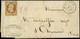 LET FRANCE - Poste - 9, Obl PC 3019 Sur Lettre, Cad T15 St Chamond 7/10/54, Signé Buhler (touché En Haut): 10c. Bistre-j - 1849-1876: Periodo Clásico