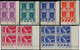 ** FRANCE - Poste - 322/27, 6 Blocs De 4, Cd. 1936: Exposition De Paris 1937 - Unused Stamps