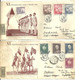 TWO POSTAL COVERS XI.VSESOKOLSKY SLET V PRAZE 1948 - CESKOSLOVENSKO AND OXFORD  ENGLAND POSTMARKS - Omslagen