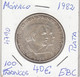 E4790 MONEDA MONACO 100 FRANCOS 1982 PLATA EBC 40 - Andere & Zonder Classificatie