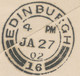 Delcampe - GB 1902 QV 1d Pink Envelope W Duplex "CHELSEA / S.W. / 11 / 7"  To EDINBURGH (POSTMARK-ERROR) - Lettres & Documents