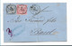 Bad295 / BADEN - Mi.Nr. 18/19, 1867 - Kehl Nach Basel - Badische Bahnpost Umseitig - Lettres & Documents
