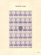 Delcampe - Pellens - Reimpression Privée - Essais De Couleur 1912 - 10 Feuillets De 24 Timbres - Proofs & Reprints