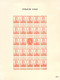 Delcampe - Pellens - Reimpression Privée - Essais De Couleur 1912 - 10 Feuillets De 24 Timbres - Ensayos & Reimpresiones