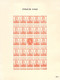 Delcampe - Pellens - Reimpression Privée - Essais De Couleur 1912 - 10 Feuillets De 24 Timbres - Proofs & Reprints