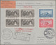 Delcampe - Romania: 1929, Airmail Cluj-Bucuresti-Vienna-Zurich, Lot Of Seven Registered Air - Covers & Documents