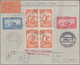 Delcampe - Romania: 1929, Airmail Cluj-Bucuresti-Vienna-Zurich, Lot Of Seven Registered Air - Covers & Documents