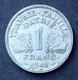 1 Franc Bazor 1942 - 1 Franc