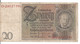 Delcampe - ALLEMAGNE 20 REICHMARK 1929 VF P 181 - 20 Mark