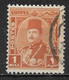 Egypt 1945. Scott #242 (U) King Farouk - Usati