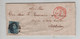 1991PR/ TP 6 S/LAC Obl. Turnhout 26/7/1856 + Obl à Barres 122 > Mechelen C. D'arrivée - Postmarks - Lines: Perceptions