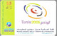 CARTE-PREPAYEE-TUNISIE-GSM-10Dinars--TUNISIE TELECOM-TUNIS 2005 Plastic EPAIS-TBE - Tunisie