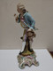 Antigua Figura De Porcelana De Un Hombre. Hecha Por Ernst Bohne Söhne. EBS. Rudolstadt; ALEMANYA. - Autres & Non Classés