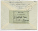 GANDON  15FR+ PA 50FR LETTRE REC AVION NEUILLE ST JAMES 19.3.1949 POUR ST ILE DE LA REUNION + ETIQUETTE DOAUNE - Covers & Documents