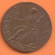 ROYAUME UNI  ½ Penny  George III 1775  TTB/SUP - B. 1/2 Penny