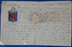 AV11 INDOCHINE  LETTRE D UNE PURE ARCHIVE  .TOUCHANT 1948 +TEMOIGNAGE BLASON LEGION +UN TICKET  + AFFR. INTERESSANT - Storia Postale