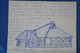 AV11 INDOCHINE  LETTRE D UNE PURE ARCHIVE DUMONT.TOUCHANT 1948  POUR AMBOISE  +DESSINS ET SA PHOTO + AFFR. INTERESSANT - Storia Postale