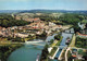 Aisne Vic Sur Aisne Vue Générale Aérienne Canal écluse Péniche - Vic Sur Aisne