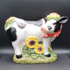 ✅Vintage Vache Bandana Creamer 1970 Céramique TBE #peintmain #cow #vintage - Non Classés