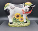 ✅Vintage Vache Bandana Creamer 1970 Céramique TBE #peintmain #cow #vintage - Ohne Zuordnung