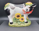 ✅Vintage Vache Bandana Creamer 1970 Céramique TBE #peintmain #cow #vintage - Non Classificati