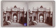 Nancy Rue Arc Héré Place Stanislas -Rare Photo Stéréoscopique Animée 1921 Voiture Delaye ? De Dion Bouton Torpédo ? C7-6 - Photos Stéréoscopiques