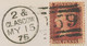 GB „159 / GLASGOW“ Scottish Duplex (4 Bars With Same Length, Time Code „2 &“, Datepart 20mm) On Very Fine Cover - Covers & Documents