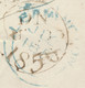 GB LONDON Inland Office „9“ Numeral Postmark (Parmenter 9A, LATEST USAGE June 1851) On VF QV 1 D Pink Postal Stationery - Covers & Documents