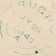 Delcampe - GB LONDON Inland Office „12“ Numeral Postmark (Parmenter 12B, NEW LATEST USAGE 25.7.1849, Till Now According Parmenter - Lettres & Documents