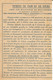 FRANCE  RAVITAILLEMENT 1918 CARTE DE PAIN POUR MILITAIRES EN PERMISSION - Unclassified
