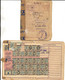 FRANCE  RAVITAILLEMENT  4 CARTES D'ALIMENTATION 1946 DOMBASLE MOSELLE AVEC   COUPONS - Ohne Zuordnung