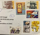 ISRAEL 2000, FLOWER 1991, TREE,FORT , CHILDREN,HORSE,CHILDREN FUN ,FAMOUS PESON ,7 STAMPS ,REGISTER,AIRMAIL COVER TO IND - Cartas & Documentos