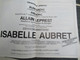 Delcampe - Plaquette De Présentation De Tournée/Isabelle AUBRET /" A L'Olympia "/ Bruno Coquatrix /1987        PROG304 - Programma's