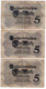 48 - ALLEMAGNE - 5 Mark - 05.08.1914   *3 Billets* - 5 Mark