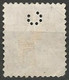SUISSE / PERFORE N° 123 TYPE I OBLITERE - Perfin