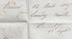 Delcampe - 1845 -  Lettre Pliée De REIMS (cad Fleurons Simples) Vers LODEVE, Hérault - Cad Route De Moulins Et D'arrivée - 1801-1848: Precursors XIX