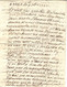1727- Lettre De ROME  ( Sans Marque Postale ) TAXE 8 Sols Pour TREVOUX  - Voir Le Dos - 1701-1800: Precursori XVIII