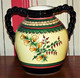 Delcampe - JOLI VASE BOULE AVEC ANSES HENRIOT QUIMPER EN FAIENCE DECOR FLORAL BRETAGNE TBE - Quimper/Henriot (FRA)