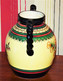 Delcampe - JOLI VASE BOULE AVEC ANSES HENRIOT QUIMPER EN FAIENCE DECOR FLORAL BRETAGNE TBE - Quimper/Henriot (FRA)