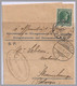 LUXEMBOURG - 60c Charlotte OFFICIAL - 1929 Redange With Instructions To Lux-Ville Post Office To Apply Official Stamps! - 1926-39 Charlotte De Perfíl Derecho
