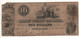 USA   $ 10  "The State Of Georgia  1847  " Sailings Ship + Women " ( Issued-genuine ! ) - Divisa Confederada (1861-1864)