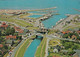 D-26427 Esens - Bensersiel - Hafen - Sielwerk Bensersiel - Wellenschwimmbad - Luftbild - Aerial View - Esens
