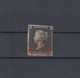 Großbritannien Black Penny Roter Malteser-Stempel Voll/breitrandig - Oblitérés