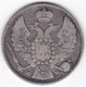 Pologne 2 Zlote / 30 Kopeks 1835 MW. Nicholas I. En Argent. C# 132 - Pologne