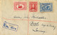 1932 AUSTRALIA , SOBRE CIRCULADO , YV. 67 , 68 / 69 - CAMBERWELL - ASSEL , CERTIFICADO VIA MELBOURNE , LLEGADA - Cartas & Documentos