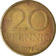 Monnaie, République Démocratique Allemande, 20 Pfennig, 1971 - 20 Pfennig