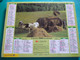 Calendrier 1993 Lavigne Battage Fenaison Batteuse Merlin Almanach Facteur PTT POSTE Département Sarthe - Grand Format : 1991-00